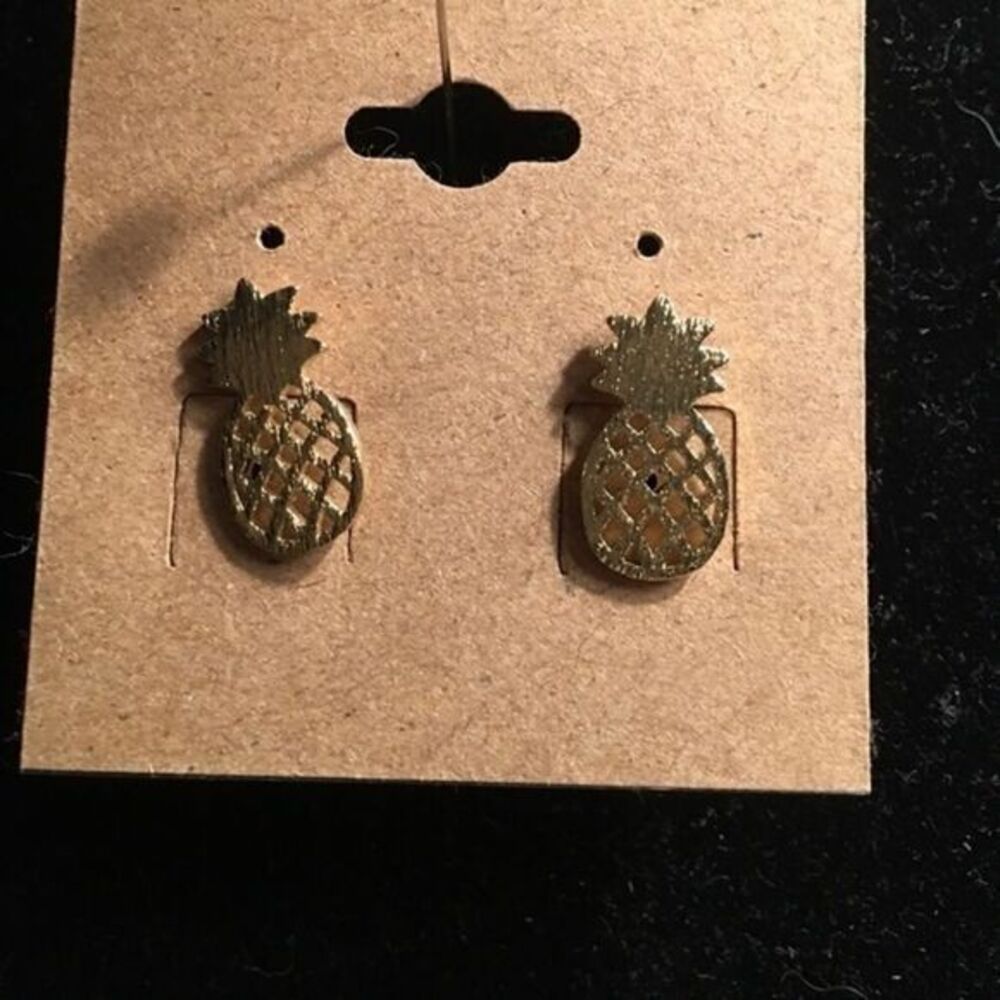 Tiny Gold Filled Pinapple Earrings
